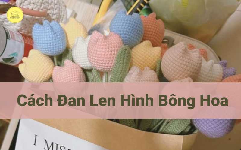 cách đan len hình bông hoa